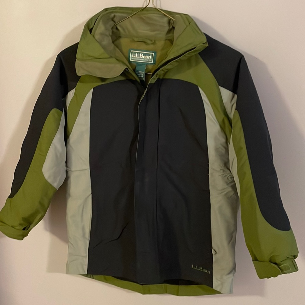 COPY - LLBean winter jacket with removable fleece layer. Size boys M 10/12.